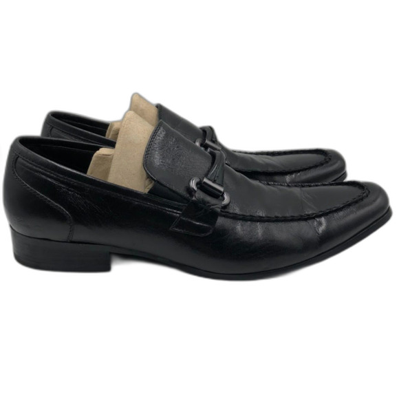Kenneth Cole Victory at Lastle Men's Black Leather Slip On Dress Shoes 11.5M - Picture 3 of 13
